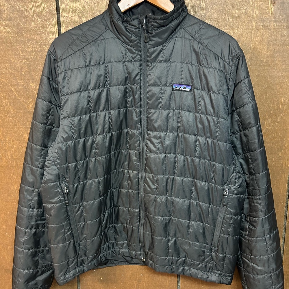 Patagonia Nano Puff Jacket Men’s Size Medium Full Zip Primaloft Gray
